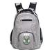 MOJO Gray Milwaukee Bucks Personalized Premium Laptop Backpack