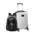 MOJO Silver San Antonio Spurs Personalized Deluxe 2-Piece Backpack & Carry-On Set