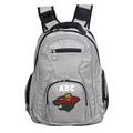 MOJO Gray Minnesota Wild Personalized Premium Laptop Backpack