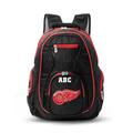 MOJO Black Detroit Red Wings Personalized Premium Color Trim Backpack