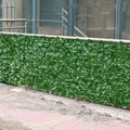 Mur de Plantes Artificielles 50x100cm Simulation de Gazon Buis Haie Jardin Arrière-Cour Décor