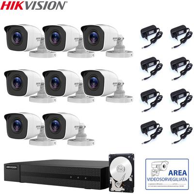 Hikvision - videoüberwachungsset dvr 8 kanäle 8 kameras 4 mpx 3 tb