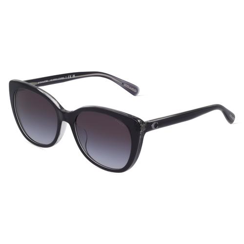 Coach HC8365U Damen-Sonnenbrille Vollrand Butterfly Acetat-Gestell, grau