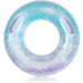 Inflatable Pool Float Tube Transparent Swimming Ring with Colorful Sparkling Glitters Summer Water Fun Floats Pool Tube Floats Ring Toys Beach Pool Party Swimming Pool Float Rings for Adults Kids