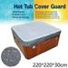 Hot Tub Cover Protect Cap Anti-UV Anticorrosive Square Spa Cover Waterproof