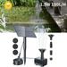 Realhomelove Solar Bird Bath Fountain with Panel 180L/H Solar Fountain Water Pump Kit Solar Powered Fountain Pump outdoor for Bird Bath Pond Garden Pool Fish Tank Aquarium