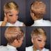 Short Straight Wigs Pixie Cut Wigs for Women Synthetic Pixie Wigs Natural Looking Heat Resistant Fiber Wig Blonde Wigs