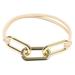 SEMIMAY Chain Leather Band Electroplating Alloy Hair Rope Hair Ring Bracelet Head Rope Bracelet Hair Band Black Elastic Women s Hair Band Bracelet