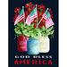 The Holiday Aisle® God Bless America by Cindy Jacobs - Wrapped Canvas Print Metal | 40 H x 30 W x 1.25 D in | Wayfair