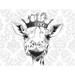 Bungalow Rose Royal Giraffe Head Metal | 30 H x 40 W x 1.25 D in | Wayfair 03703B39A83A42AE9EE28BB001201F4B