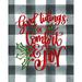 The Holiday Aisle® Good Tidings of Comfort & Joy - Wrapped Canvas Print Canvas in White | 48 H x 36 W x 1.25 D in | Wayfair