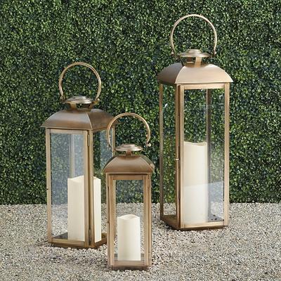 Camden Lantern - Antique Brass, 16" Antique Brass - Frontgate