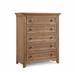 Canora Grey Solid Wood Accent Chest, Accent Cabinet w/ 5 Drawers in Brown | 47.5 H x 39.5 W x 18.5 D in | Wayfair 0E286B3D297743E4B5082C2DD5F01548