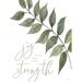 Trinx The Joy of the Lord Is My Strength by Cindy Jacobs - Wrapped Canvas Print 24.0 H x 18.0 W x 1.25 D in greenCanvas | 18" W x 24" H | Wayfair