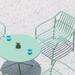 Hokku Designs Allegresse Round 2 - Person 27.56" Long Bistro Set Metal in Green | 27.56 W x 27.56 D in | Outdoor Furniture | Wayfair