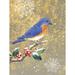 Wildon Home® Winter Birds Bluebird Color by Beth Grove - Wrapped Canvas Print Canvas | 24 H x 18 W x 1.25 D in | Wayfair
