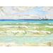 Beachcrest Home™ Crash Ashore II - Wrapped Canvas Print Metal in Blue/Green | 30 H x 40 W x 1.25 D in | Wayfair F63B232A428C4953800C990A437FD153