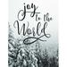 Loon Peak® Joy to the World - Wrapped Canvas Textual Art Metal | 40 H x 30 W x 1.25 D in | Wayfair 71E21893BC6F466F8D213C7BE3E0F79D