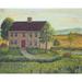 Rosalind Wheeler Stone House w/ Wild Flowers by Pam Britton - Wrapped Canvas Print Canvas | 12 H x 16 W x 1.25 D in | Wayfair