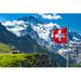 Loon Peak® Flag Of Switzerland Metal | 32 H x 48 W x 1.25 D in | Wayfair 868612BBDC094D3499E43A94E8EE13F0