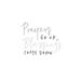 Trinx Prayers up Blessings Down - Wrapped Canvas Textual Art Canvas in Black/White | 16 H x 12 W x 1.25 D in | Wayfair