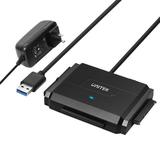 UNITEK USB 3.0 to SATA IDE Hard Drive Reader External Hard Drive Converter Universal Hard Drive Adapter Kit for 2.5/3.5 HDD/SSD Hard Drive Disk Include 12V/2A Power Adapter