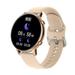 Wireless Smart Watch Bussiness Men women s Watches Heart Rate Fiteness Bracelet for Android ios xiaomi huawei iphone samsung (Gold)