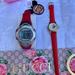 Disney Accessories | Disney & Red Watch Set | Color: Red/Silver | Size: Os