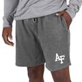 Men's Concepts Sport Charcoal Air Force Falcons Trackside Fleece Jam Shorts