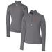 Women's Cutter & Buck Gray San Francisco Giants DryTec Traverse Stretch Quarter-Zip Pullover Top