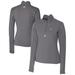 Women's Cutter & Buck Gray Toronto Blue Jays DryTec Traverse Stretch Quarter-Zip Pullover Top