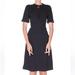 Burberry Dresses | Burberry Burberry Black D-Ring Detail Silk Wool Short-Sleeve Dress Size 2 | Color: Black | Size: 2