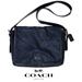 Coach Bags | Coach Black Canvas Leather Crossbody Shoulder Laptop Bag N9j2l-5118 | Color: Black | Size: Os