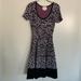 Kate Spade Dresses | Kate Spade Gray Cyber Cheetah Knit Sweater Dress Size Xxs | Color: Gray/Pink | Size: Xxs