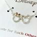 Disney Jewelry | Disney Made For Eachother Mickey And Minnie Mouse Ears Silver Plated Necklace | Color: Silver | Size: Os