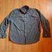 American Eagle Outfitters Shirts | American Eagle Outfitters Indigo Plaid Long Sleeve Button Shirt | Color: Black/Blue | Size: Xl