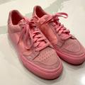 Adidas Shoes | Adidas Pink Suede And Canvas Sneakers, Gently Used | Color: Pink | Size: 9