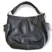 Coach Bags | Coach Pleated Soft Black Gelato Leather Parker Hobo Shoulder Bag | Color: Black/Silver | Size: Os