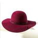 Anthropologie Accessories | Anthropologie Nwt Burgundy Wool Hat | Color: Purple | Size: Os