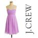 J. Crew Dresses | J. Crew Taryn Silk Chiffon Strapless Dress | Color: Pink/Purple | Size: 12