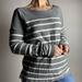J. Crew Tops | J. Crew Deck Striped Long Sleeve Tshirt Gray White Womens Small | Color: Gray/White | Size: S