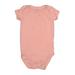 Carter's Short Sleeve Onesie: Pink Print Bottoms - Size 9 Month