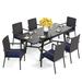 Lark Manor™ Alyah 6 Person Outdoor Dining Set, patio Dining Table & Dining Chairs, Dining Furniture Set For Patio, Deck, Yard | Wayfair