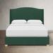 Birch Lane™ Allis Upholstered Low Profile Platform Bed Upholstered in Green/Black | King | Wayfair BE3A253B8DC040BB9DCBB1F0A5F65FFE