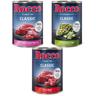 Rocco Classic 6 x 400 g Alimento umido per cani - Mix Manzo: Manzo puro, Manzo con Cuori di Vitello, Manzo con Trippa