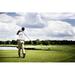 Hokku Designs Golf Player Mid-Swing - Wrapped Canvas Photograph Metal | 32 H x 48 W x 1.25 D in | Wayfair E1F1C5AD08524F66BEC8D425A9024461