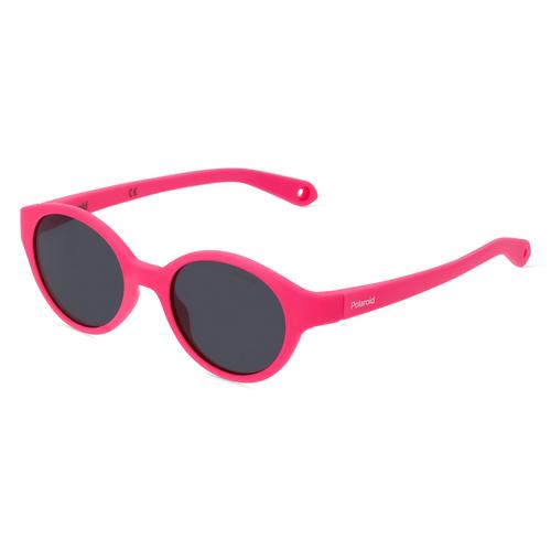 Polaroid PLD K007/S Kinder-Sonnenbrille Vollrand Oval Acetat-Gestell, pink