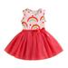 B91xZ Tulle Prom Dress Dresses Toddler Sleeveless Tulle Baby Patchwork Bow Girls Elegant Ball Gown Lace Dress for Party Pink 2-3 Years