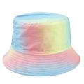 JURANMO Summer 2024 Tie Dye Print Bucket Hat for Women Summer Sun Protection Large Brimmed Fisherman Hat Beach Hat for Boys Girls