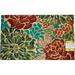 Printed Coir Outdoor Doormat Welcome Mat Entryway Front Door Porch Patio Outdoor/ Indoor Rug Gardner Collection 18 x 28 (Flowers)